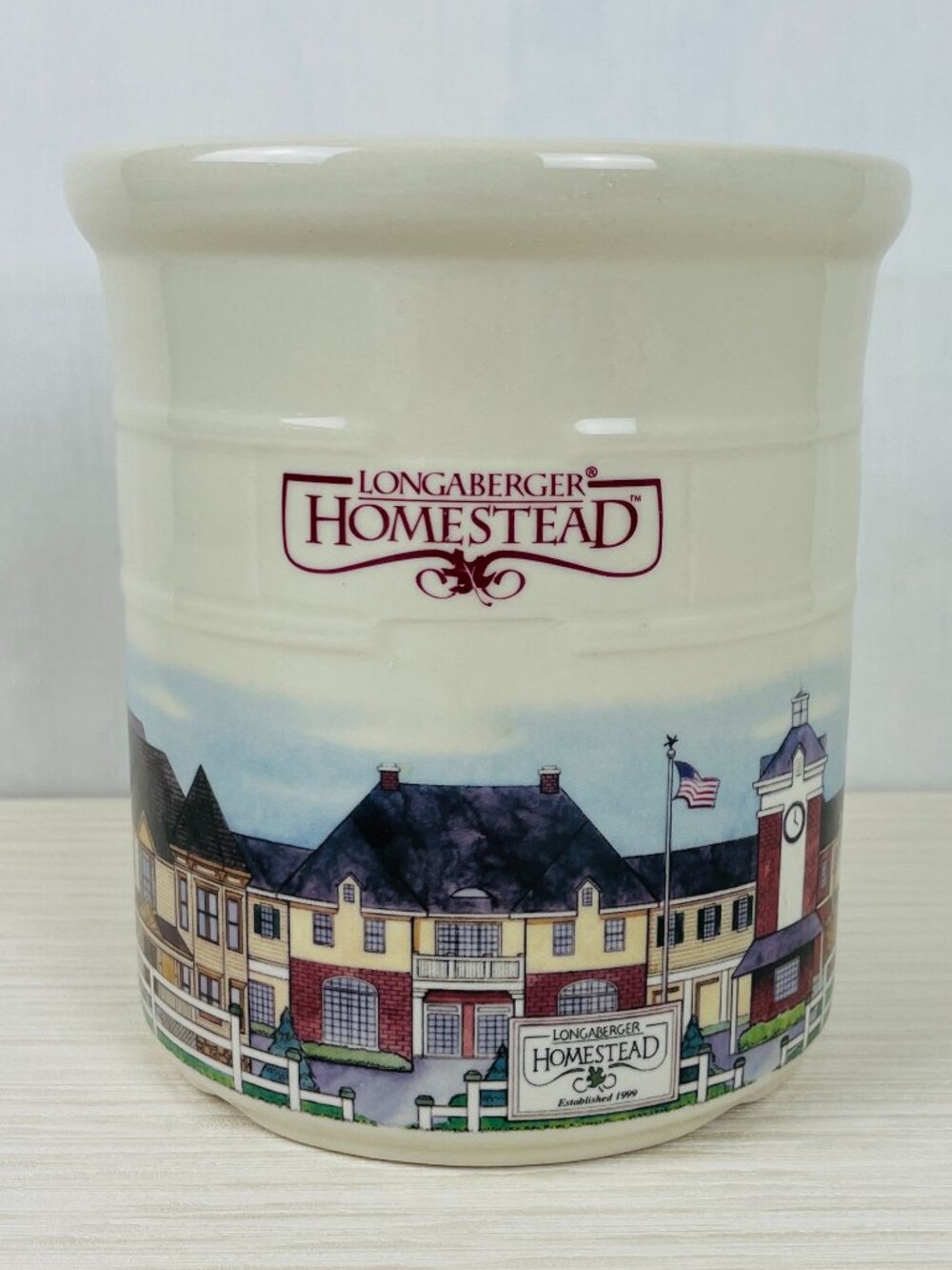 Vintage 1999 Longaberger Homestead 2 Qt Crock